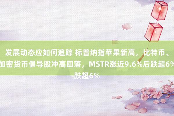 发展动态应如何追踪 标普纳指苹果新高，比特币、加密货币倡导股冲高回落，MSTR涨近9.6%后跌超6%