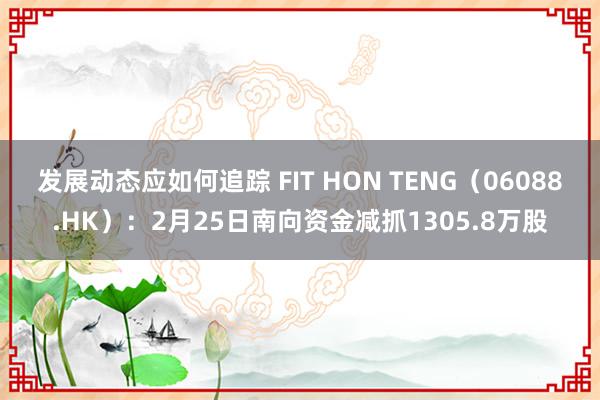 发展动态应如何追踪 FIT HON TENG（06088.HK）：2月25日南向资金减抓1305.8万股